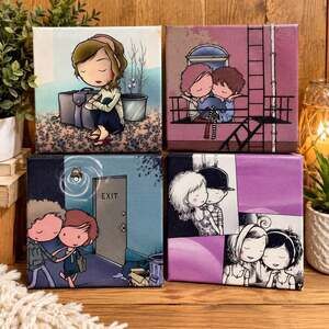 Kurt Halsey Frederiksen Canvas Art Print Bundle Set of 4